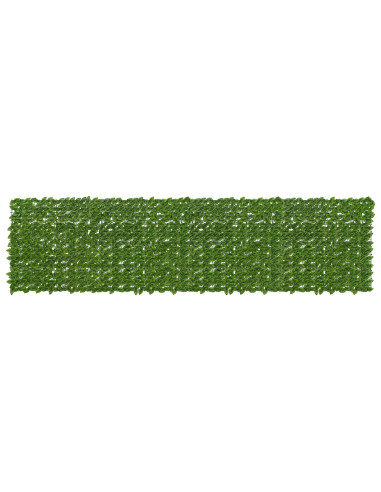 Schermo per balcone con foglie Verde e Giallo 400 x 100 cm