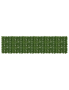 Schermo per balcone con foglie Verde 300 x 75 cm