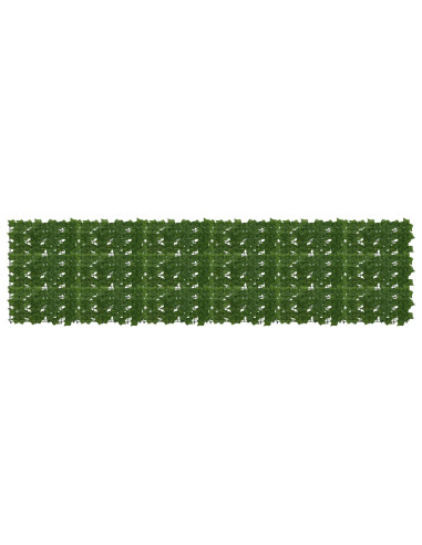 Schermo per balcone con foglie Verde 300 x 75 cm