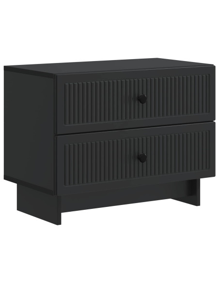 Armadio da Notte Nero 62 x 34,5 x 47,5 cm Legno ingegnerizzato