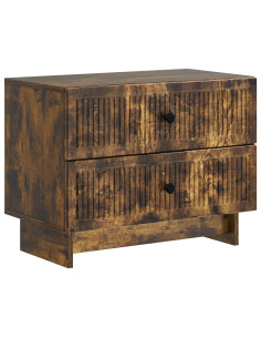 Armadio da Notte con cassetto Rovere Fumo 62 x 34,5 x 47,5 cm