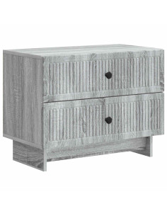 Armadio da Notte con cassetto Grigio Sonoma 62 x 34,5 x 47,5 cm