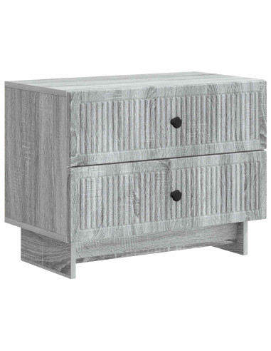 Armadio da Notte con cassetto Grigio Sonoma 62 x 34,5 x 47,5 cm