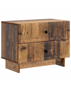 Armadio da Notte con cassetto Legno antico 62 x 34,5 x 47,5 cm