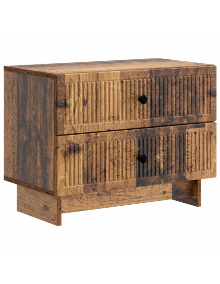 Armadio da Notte con cassetto Legno antico 62 x 34,5 x 47,5 cm