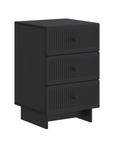 Armadio da Notte Nero 43 x 41 x 66,5 cm Legno ingegnerizzato