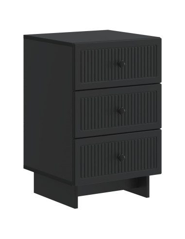 Armadio da Notte Nero 43 x 41 x 66,5 cm Legno ingegnerizzato