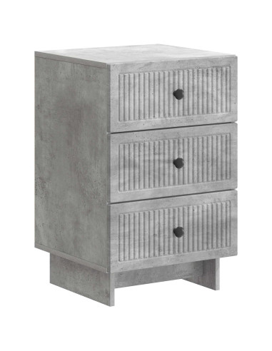 Armadio da Notte con cassetto Grigio Cemento 43 x 41 x 66,5 cm
