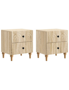 Armadio da Notte 2 pcs Rovere Sonoma 43 x 34,5 x 48 cm