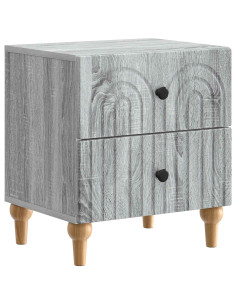 Armadio da Notte con cassetto Grigio Sonoma 43 x 34,5 x 48 cm