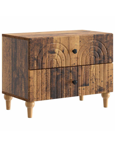 Armadio da Notte con cassetto Legno antico 62 x 34,5 x 48 cm