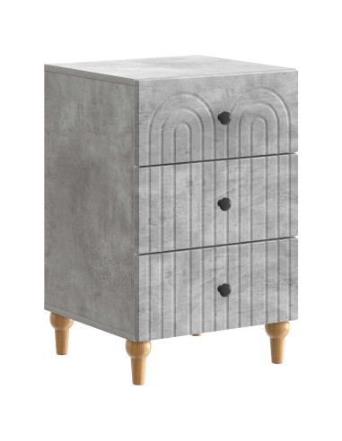 Armadio da Notte con cassetto Grigio Cemento 43x 41 x 66,5 cm