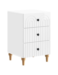 Armadio da Notte con cassetto Bianco Lucido 43x 41 x 66,5 cm