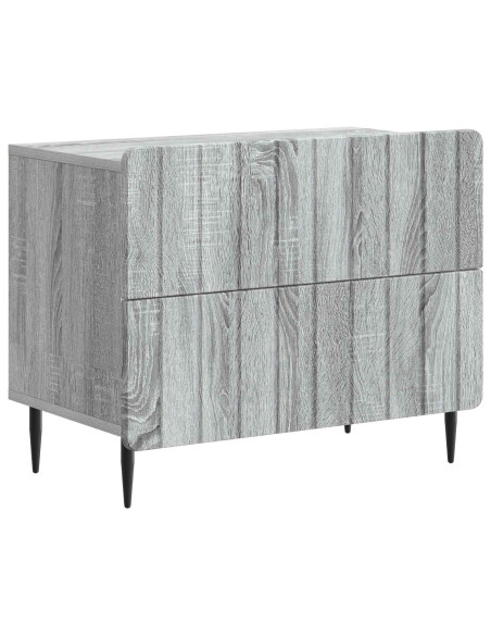 Armadio da Notte con cassetto Grigio Sonoma 62 x 34,5 x 49,5 cm