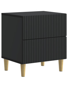 Armadio da Notte Nero 43 x 34,5 x 48 cm Legno ingegnerizzato