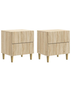 Armadio da Notte 2 pcs Rovere Sonoma 43 x 34,5 x 48 cm