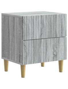 Armadio da Notte con cassetto Grigio Sonoma 43 x 34,5 x 48 cm