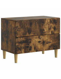 Armadio da Notte con cassetto Rovere Fumo 62 x 34,5 x 48 cm