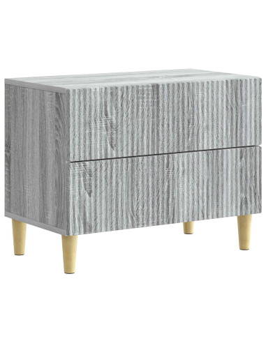 Armadio da Notte con cassetto Grigio Sonoma 62 x 34,5 x 48 cm