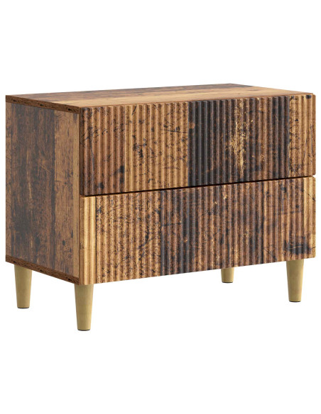 Armadio da Notte con cassetto Legno antico 62 x 34,5 x 48 cm