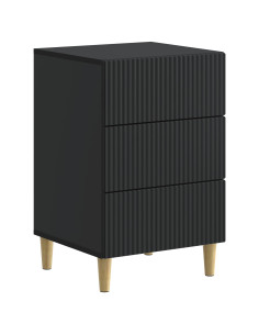 Armadio da Notte Nero 43 x 41 x 66,5 cm Legno ingegnerizzato