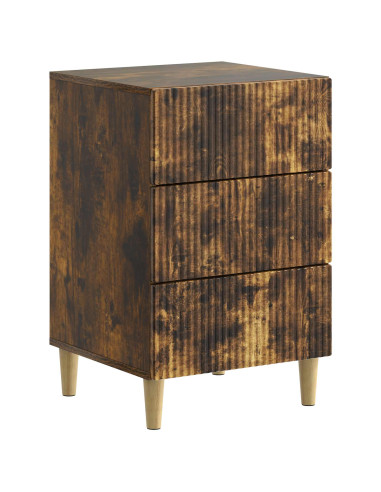 Armadio da Notte con cassetto Rovere Fumo 43 x 41 x 66,5 cm