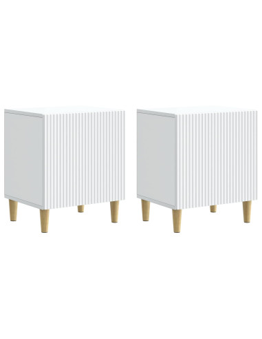 Armadio da Notte 2 pcs Bianco 43 x 34,5 x 50 cm