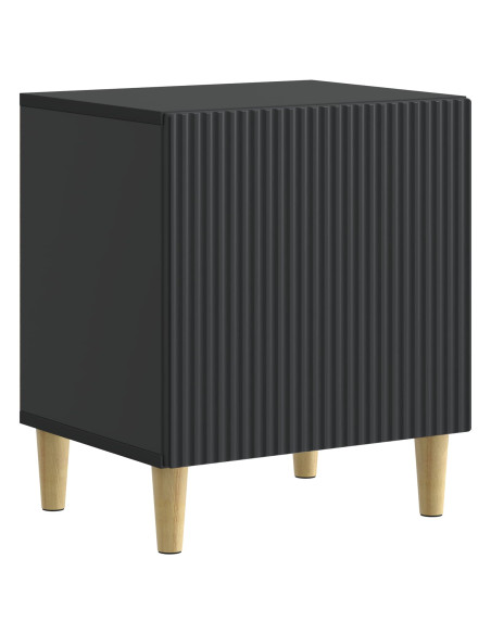 Armadio da Notte Nero 43 x 34,5 x 50 cm Legno ingegnerizzato