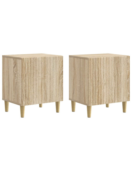 Armadio da Notte 2 pcs Rovere Sonoma 43 x 34,5 x 50 cm