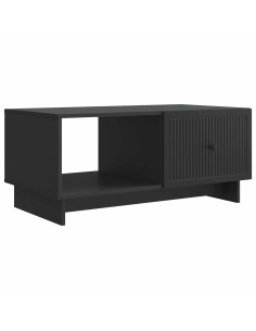 Tavolino da salotto Nero 90 x 50 x 40 cm Legno ingegnerizzato