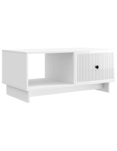 Tavolino da salotto Bianco Lucido 90 x 50 x 40 cm