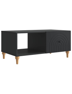 Tavolino da salotto Nero 90 x 50 x 40 cm Legno ingegnerizzato