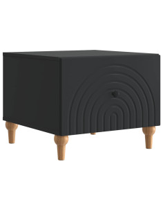 Tavolino da salotto Nero 49 x 50 x 40 cm Legno ingegnerizzato
