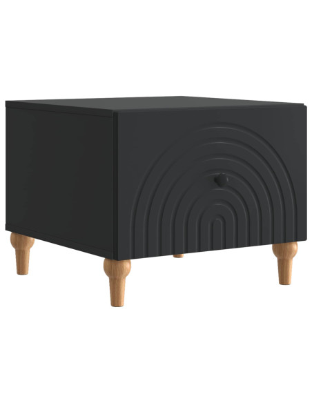 Tavolino da salotto Nero 49 x 50 x 40 cm Legno ingegnerizzato