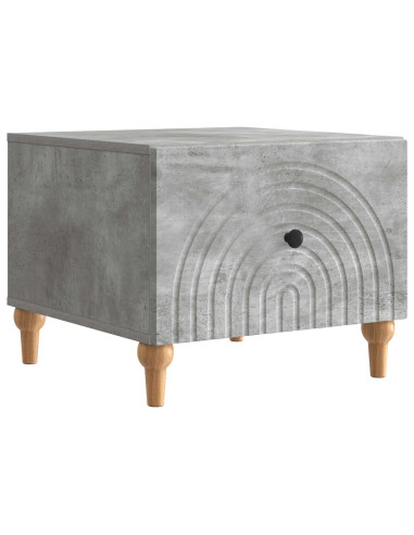 Tavolino da salotto con cassetto Grigio Cemento 49 x 50 x 40 cm