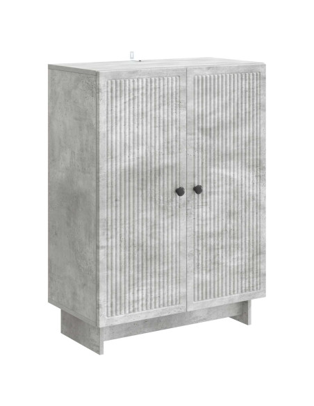 Credenza Grigio Cemento 66 x 34,5 x 90 cm Legno ingegnerizzato