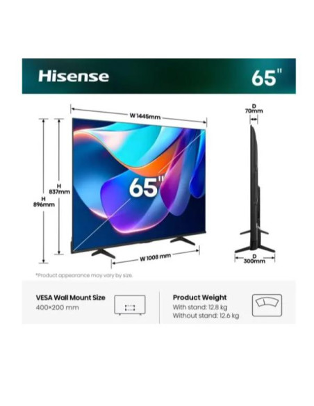 65 A69S 4K UHD SMART VIDAA