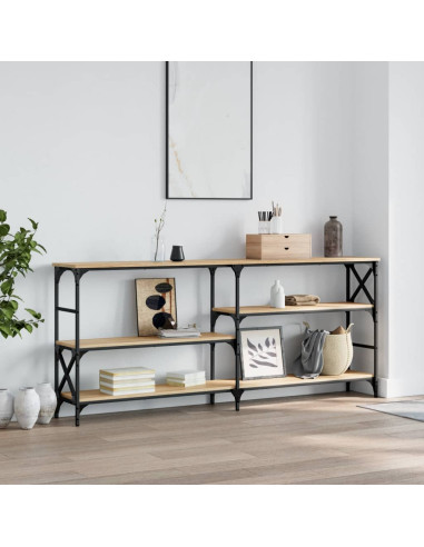 Tavolo Consolle Rovere Sonoma 180x29x76,5 cm Legno Multistrato