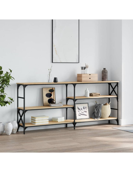 Tavolo Consolle Rovere Sonoma 180x29x76,5 cm Legno Multistrato