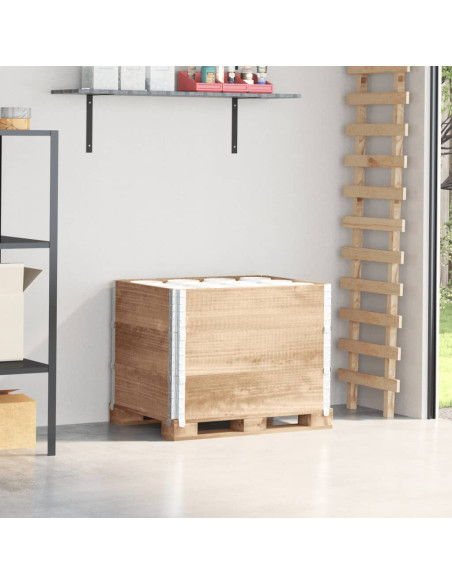 Paretali per Pallet 3 pz 80x60 cm in Legno Massello di Pino