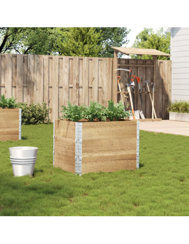 Fioriera da Giardino 80x60 cm in Legno Massello di Pino