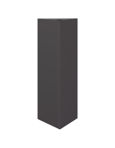 Fioriere da Giardino 2 pz Nere Triangolari 30x26x75 cm Acciaio