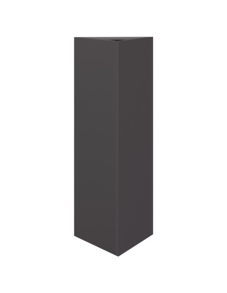 Fioriere da Giardino 2 pz Nere Triangolari 30x26x75 cm Acciaio
