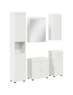Set di mobili per il bagno TULUM Bianco Legno multistrato 2