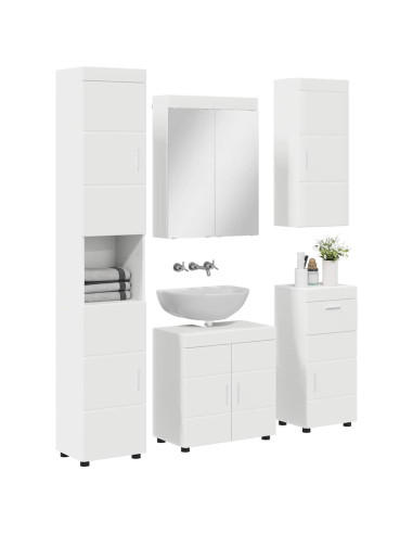 Set di mobili per il bagno TULUM Bianco Legno multistrato