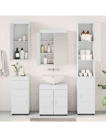Set di mobili per il bagno TULUM Bianco Legno multistrato
