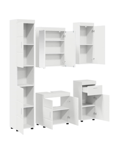 Set di mobili per il bagno TULUM Bianco Legno multistrato