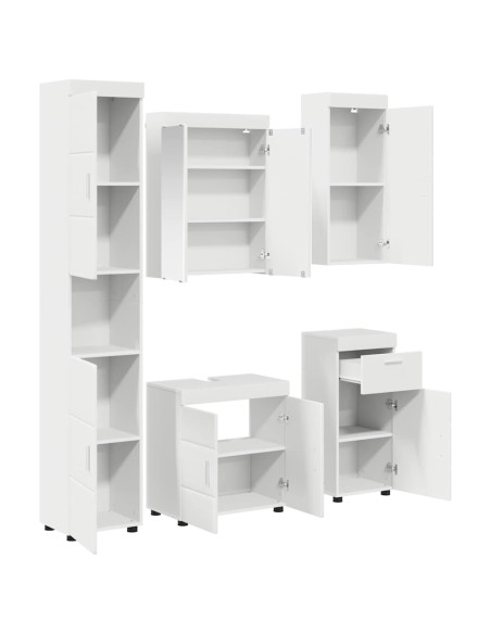 Set di mobili per il bagno TULUM Bianco Legno multistrato