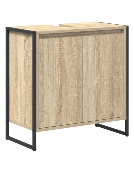 Set di mobili per il bagno Rovere Sonoma Legno multistrato
