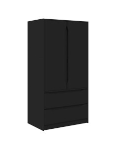 Mobile da Bagno Nero 79,5 x 49 x 156 cm Legno multistrato 2